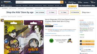 
                            6. Amazon.com: Naruto Shippuden CCG Card Game Foretold Prophecy ...