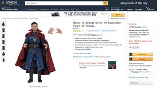 
                            10. Amazon.com: NECA - Dr. Strange (2016) - 1/4 Scale Action Figure - Dr ...