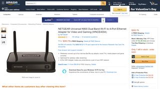 
                            12. Amazon.com: NETGEAR Universal N900 Dual Band Wi-Fi to 4-Port ...