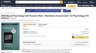 
                            12. Amazon.com: NEW MyLab Psychology with Pearson eText ...