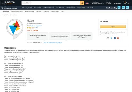 
                            8. Amazon.com: Nexia: Alexa Skills