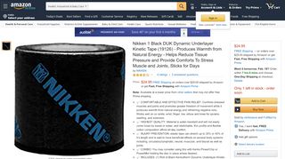 
                            8. Amazon.com: Nikken Kenkotherm Dynamic Underlayer Kinetic Tape ...