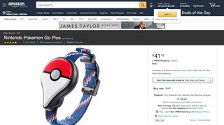 
                            12. Amazon.com: Nintendo Pokemon Go Plus: Android/iOS: Video Games