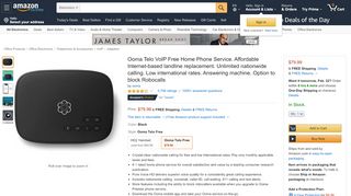 
                            8. Amazon.com : Ooma Telo Free Home Phone Service. Works with ...