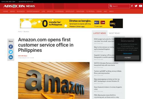 
                            10. Amazon.com opens first customer service office in Philippines | ABS ...