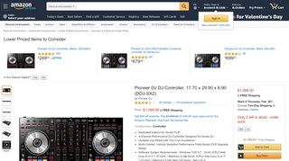 
                            10. Amazon.com: Pioneer DJ DJ Controller 17.70 x 29.90 x 6.90 DDJ-SX2 ...