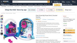 
                            10. Amazon.com: Polly Pocket Big Pocket World, Snow Globe: Toys ...