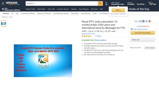 
                            9. Amazon.com: Royal IPTV code subscription 12 months Arabic USA ...