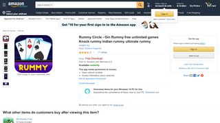 
                            10. Amazon.com: Rummy Circle - Gin Rummy free unlimited ...