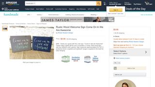 
                            7. Amazon.com: Rustic Wood Welcome Sign: Handmade