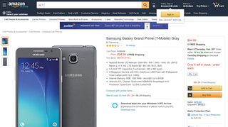 
                            5. Amazon.com: Samsung Galaxy Grand Prime (T-Mobile) Gray: Cell ...