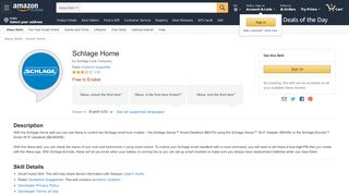 
                            9. Amazon.com: Schlage Sense: Alexa Skills