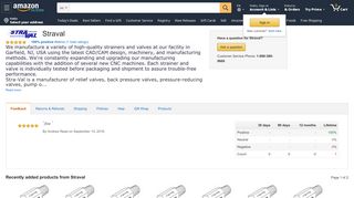 
                            6. Amazon.com Seller Profile: Straval