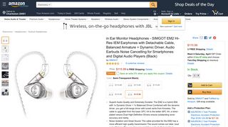 
                            12. Amazon.com: SIMGOT EM2 Hi-Res + in-Ear Monitor Headphones with ...