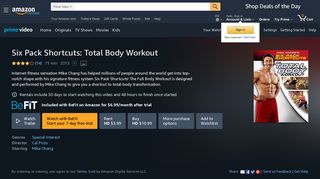 
                            1. Amazon.com: Six Pack Shortcuts: Total Body Workout: Mike Chang ...