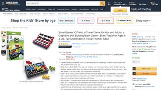
                            9. Amazon.com: SmartGames IQ Twist: Toys & Games