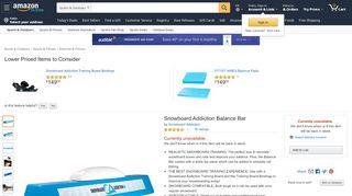 
                            7. Amazon.com : Snowboard Addiction Balance Bar : Sports & Outdoors