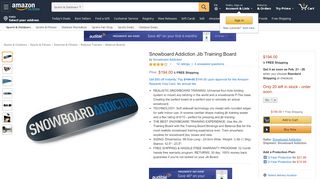 
                            6. Amazon.com : Snowboard Addiction Jib Training Board : Sports ...