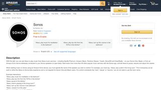 
                            13. Amazon.com: Sonos: Alexa Skills