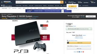 
                            11. Amazon.com: Sony Playstation 3 160GB System: Video Games