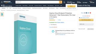 
                            10. Amazon.com: Sophos Cloud Endpoint Protection Advanced ...