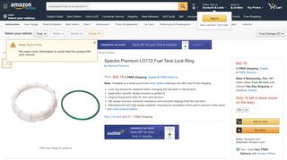 
                            13. Amazon.com: Spectra Premium LO172 Fuel Tank Lock Ring: Automotive