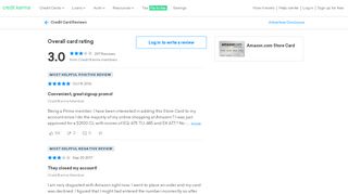 
                            9. Amazon.com Store Card Reviews | Credit Karma