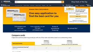 
                            4. Amazon.com Store Card