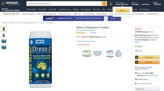 
                            4. Amazon.com: Stress X Magnesium Powder: Health & Personal Care