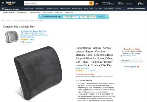 
                            11. Amazon.com: Supportiback Posture Therapy Lumbar Support ...