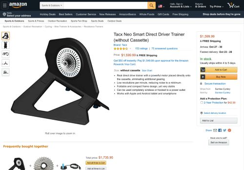 
                            7. Amazon.com : Tacx Neo Smart Direct Driver Trainer : Sports & Outdoors