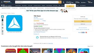 
                            13. Amazon.com: TBC Bank: Appstore for Android