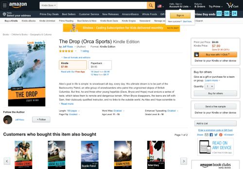 
                            12. Amazon.com: The Drop (Orca Sports) eBook: Jeff Ross: Kindle Store