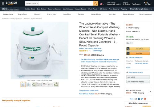 
                            10. Amazon.com: The Laundry Alternative Wonderwash Non-electric ...