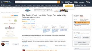 
                            8. Amazon.com: The Tipping Point: How Little Things Can Make a Big ...