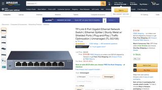 
                            3. Amazon.com: TP-Link 8 Port Gigabit Ethernet Network Switch ...