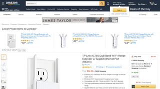 
                            8. Amazon.com: TP-Link AC750 Dual Band Wi-Fi Range Extender w ...