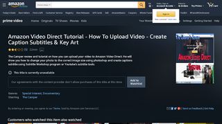 
                            5. Amazon.com: Watch Amazon Video Direct Tutorial - How ...