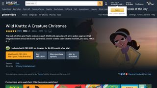 
                            8. Amazon.com: Watch Wild Kratts: A Creature Christmas | Prime Video