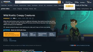 
                            6. Amazon.com: Watch Wild Kratts: Creepy Creatures | Prime Video