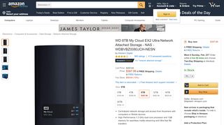 
                            12. Amazon.com: WD 8TB My Cloud EX2 Ultra Network ...