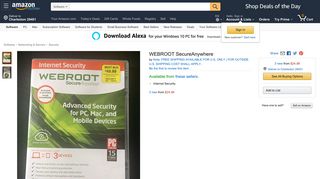 
                            7. Amazon.com: WEBROOT SecureAnywhere