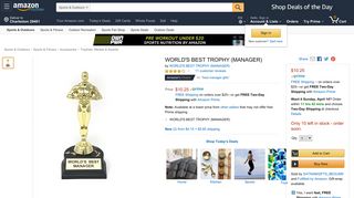 
                            7. Amazon.com : WORLD'S BEST TROPHY (MANAGER) : Sports ...