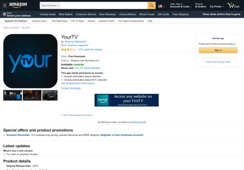 
                            6. Amazon.com: YourTV: Appstore for Android