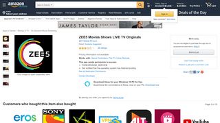 
                            12. Amazon.com: ZEE5 Movies Shows LIVE TV Originals: Appstore for ...