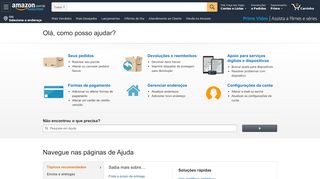 
                            2. Amazon.com.br Ajuda: Entrar com a conta da Amazon