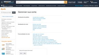 
                            13. Amazon.com.br Ajuda: Sobre problemas para acessar sua conta