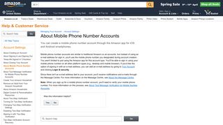 
                            8. Amazon.co.uk Help: About Mobile Phone Number Accounts