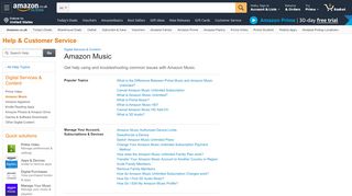 
                            7. Amazon.co.uk Help: Managing Your Amazon Music Account