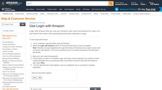 
                            5. Amazon.co.uk Help: Use Login with Amazon